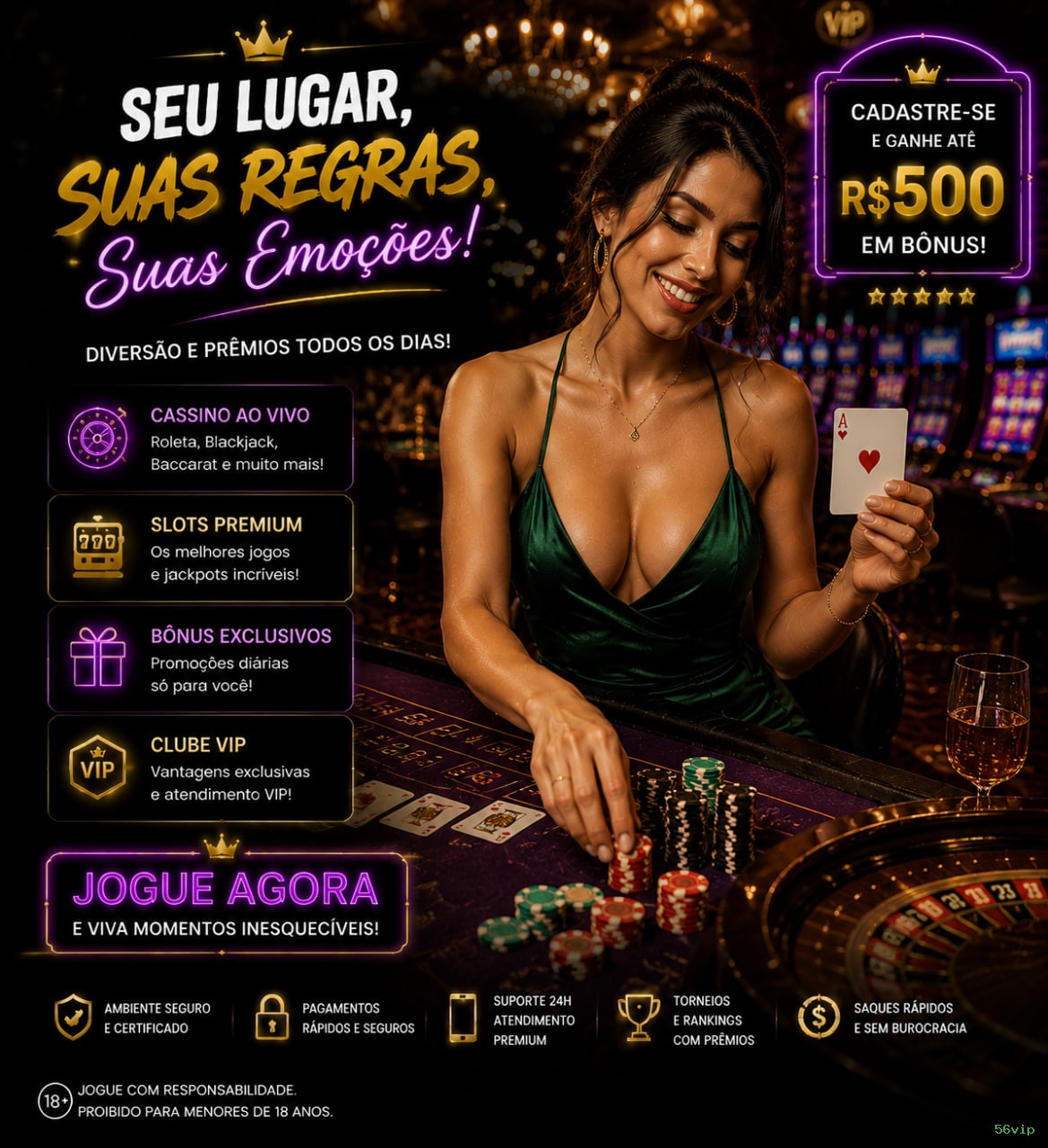 Guia rápido de apostas ao vivo na 56vip